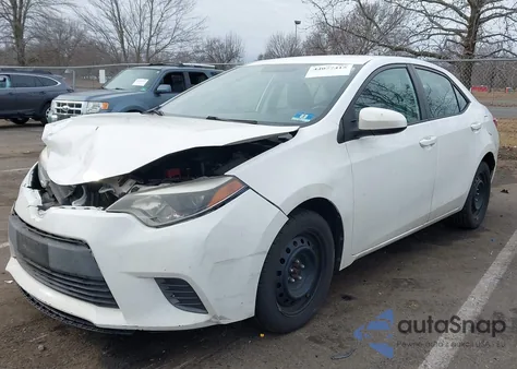 2016 Toyota Corolla Le z USA, uszkodzony, nr VIN 2T1BURHE7GC606803